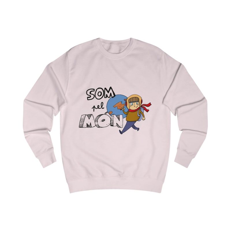 Sudadera clasica - Rosa bebe - Camiseta «Som pel món»