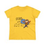 Camiseta mujer algodon medio - Amarillo margarita - Camiseta «Som pel món» Camiseta mujer algodon medio - Amarillo margarita - Camiseta «Som pel món»
