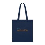 Bolsa de algodon organico - Azul marino frances - Camiseta «Quin marrón»