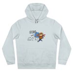 Sudadera con capucha King - Azul cielo puro - Camiseta «Som pel món»