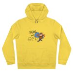 Sudadera con capucha King - Amarillo chispa - Camiseta «Som pel món»