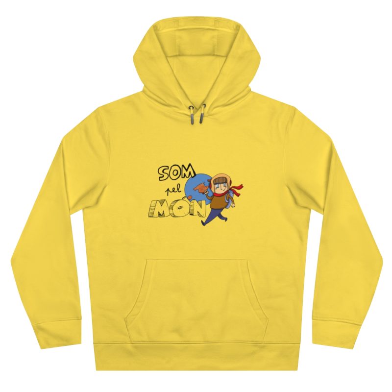 Sudadera con capucha King - Amarillo chispa - Camiseta «Som pel món»