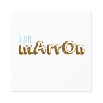 Pegatinas laminadas cuadradas - Camiseta «Quin marrón»