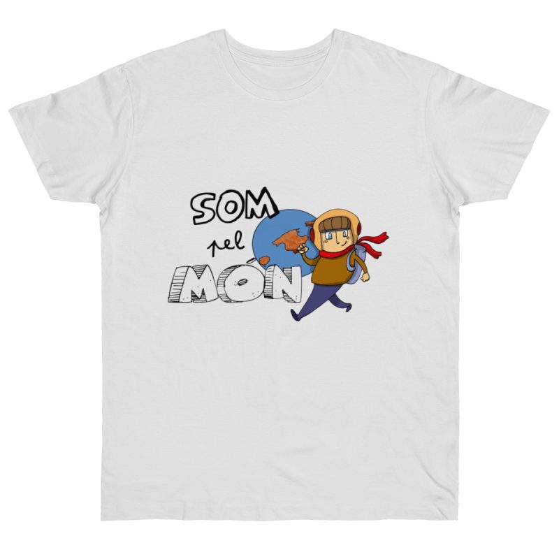 Camiseta punto liso - Blanco - Camiseta «Som pel món» Camiseta punto liso - Blanco - Camiseta «Som pel món»