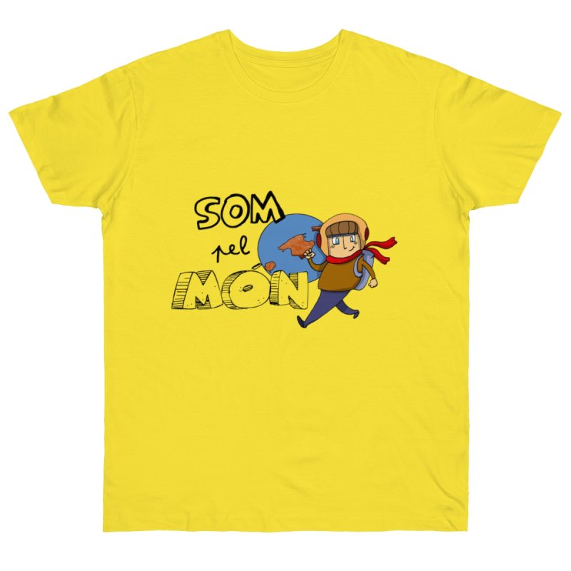 Camiseta punto liso - Amarillo solar - Camiseta «Som pel món»