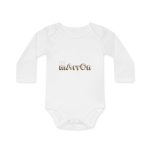 Body bebe manga larga organico - Blanco - Camiseta «Quin marrón» Body bebe manga larga organico - Blanco - Camiseta «Quin marrón»