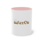 Taza bicolor - Rosa - Camiseta «Quin marrón»