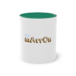 Taza bicolor - Verde oscuro - Camiseta «Quin marrón»
