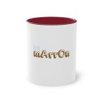 Taza bicolor - Granate - Camiseta «Quin marrón»