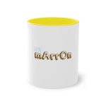 Taza bicolor - Amarillo - Camiseta «Quin marrón»