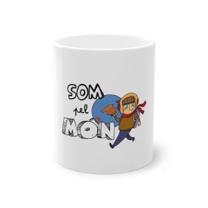 Taza estandar 325 ml - Blanco - Camiseta «Som pel món»