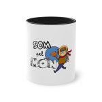 Taza bicolor - Negro - Camiseta «Som pel món»