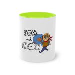 Taza bicolor - Verde claro - Camiseta «Som pel món»