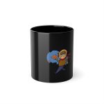 Taza negra 325 ml - Negro - Camiseta «Som pel món»