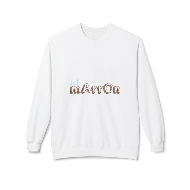 Sudadera Softstyle cuello redondo - Blanco - Camiseta «Quin marrón»