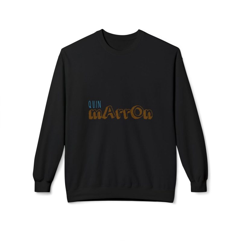 Sudadera Softstyle cuello redondo - Negro - Camiseta «Quin marrón»