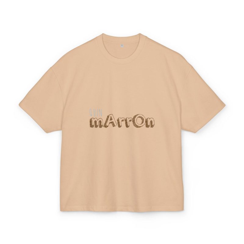 Camiseta box ultra gruesa - Beis - Camiseta «Quin marrón»