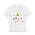 Camiseta jersey manga corta - Gris ceniza - Camiseta «Cada dia va pitjor i avui pareix demà»
