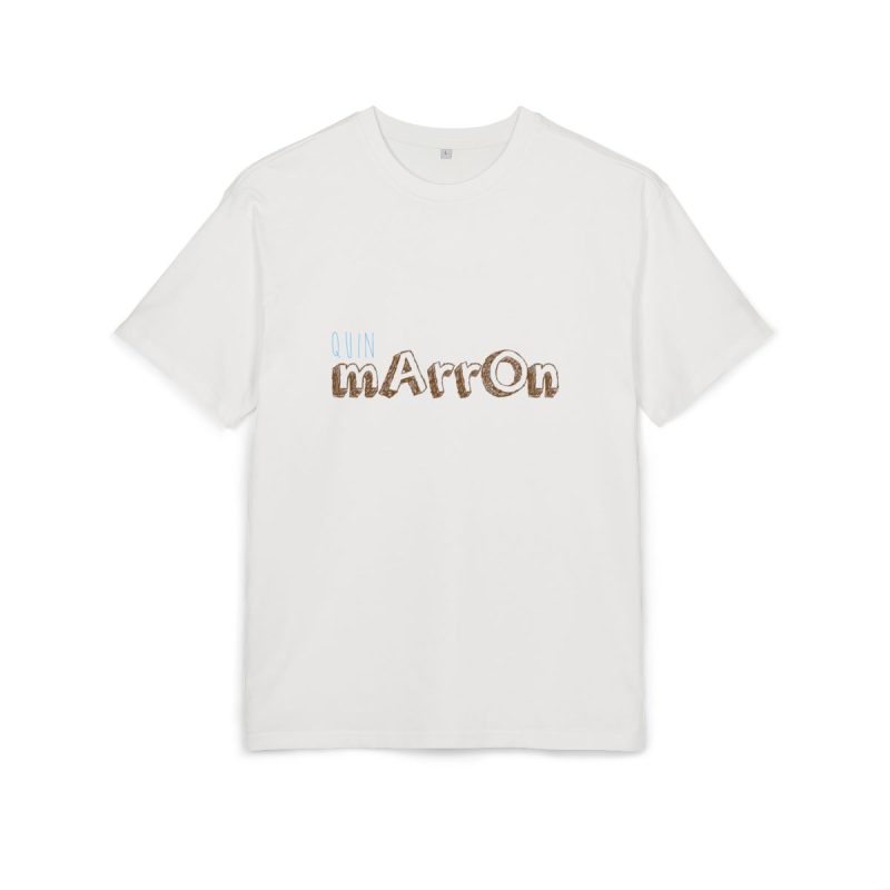 Camiseta oversize gruesa - Blanco puro - Camiseta «Quin marrón»