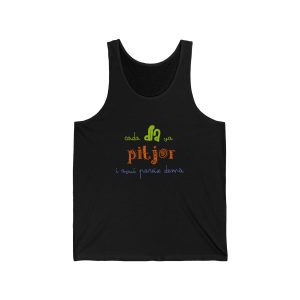 Camiseta de tirantes - Negro - Camiseta «Cada dia va pitjor i avui pareix demà»