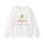 Sudadera cuello redondo - Blanco - Camiseta «Cada dia va pitjor i avui pareix demà» Sudadera cuello redondo - Blanco - Camiseta «Cada dia va pitjor i avui pareix demà»