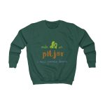 Sudadera infantil - Verde botella - Camiseta «Cada dia va pitjor i avui pareix demà» Sudadera infantil - Verde botella - Camiseta «Cada dia va pitjor i avui pareix demà»
