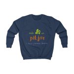 Sudadera infantil - Azul marino Oxford - Camiseta «Cada dia va pitjor i avui pareix demà» Sudadera infantil - Azul marino Oxford - Camiseta «Cada dia va pitjor i avui pareix demà»