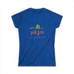 Camiseta mujer Softstyle - Azul royal - Camiseta «Cada dia va pitjor i avui pareix demà»