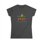 Camiseta mujer Softstyle - Gris oscuro jaspeado - Camiseta «Cada dia va pitjor i avui pareix demà»