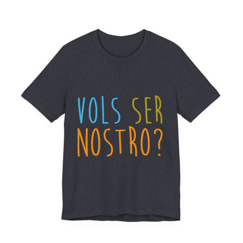 Camiseta jersey manga corta - Azul marino jaspeado - Vols ser nostro?