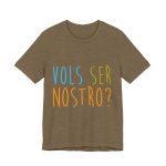 Camiseta jersey manga corta - Verde oliva jaspeado - Vols ser nostro?