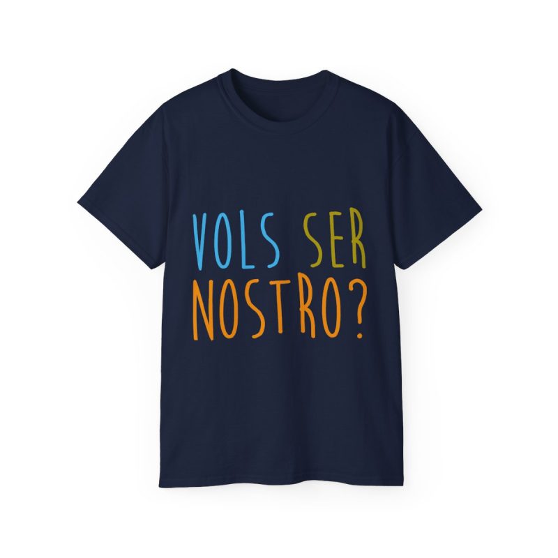 Camiseta ultra algodon - Azul marino - Vols ser nostro?