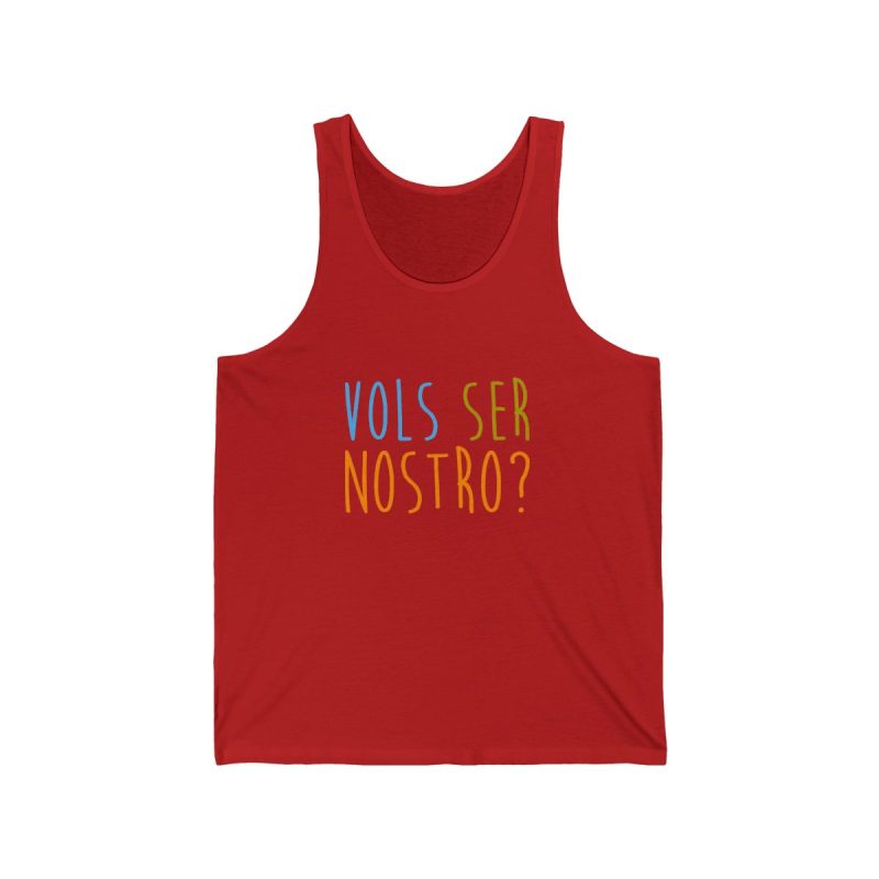 Camiseta de tirantes - Rojo - Vols ser nostro?