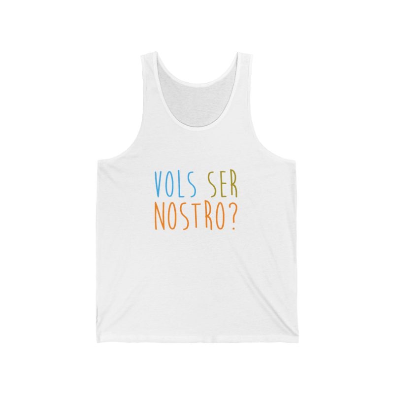Camiseta de tirantes - Blanco - Vols ser nostro?