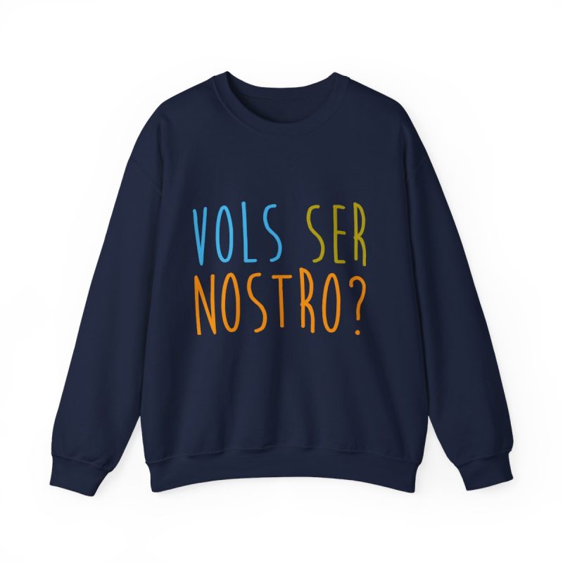 Sudadera cuello redondo - Azul marino - Vols ser nostro?