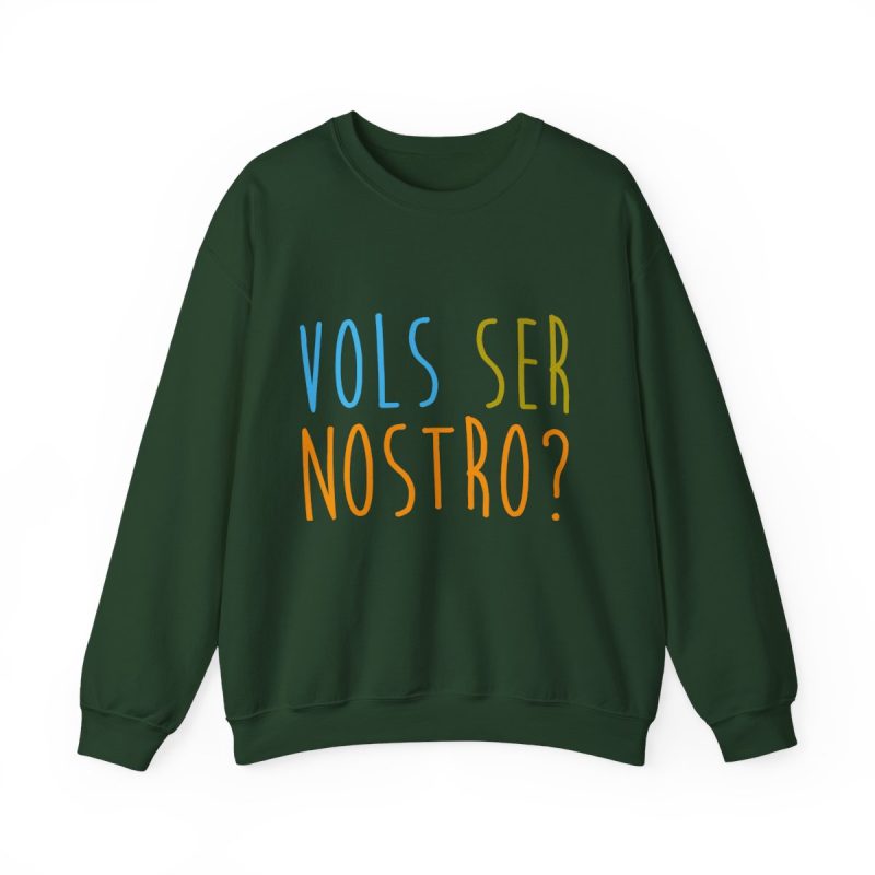 Sudadera cuello redondo - Verde bosque - Vols ser nostro?