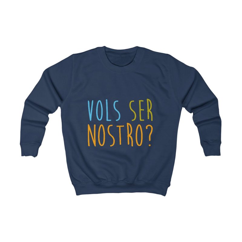 Sudadera infantil - Azul marino Oxford - Vols ser nostro?