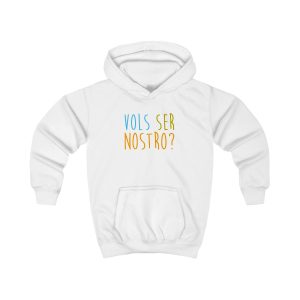 Sudadera con capucha infantil - Blanco artico - Vols ser nostro?