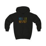 Sudadera con capucha infantil - Negro azabache - Vols ser nostro?