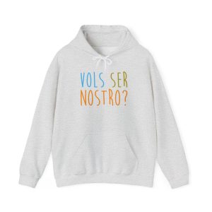 Sudadera con capucha - Gris ceniza - Vols ser nostro?