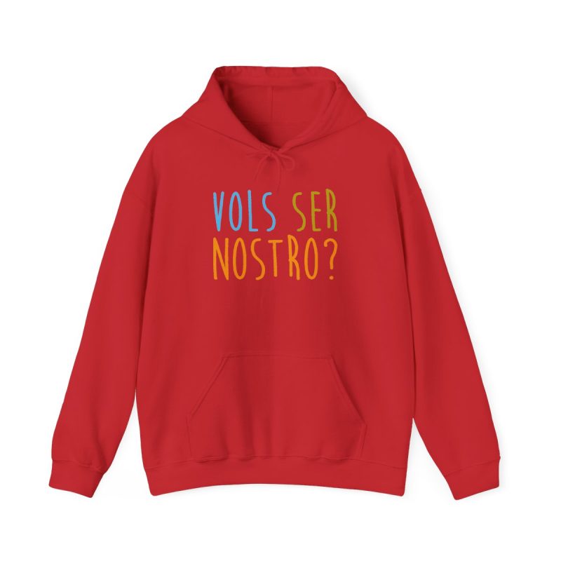 Sudadera con capucha - Rojo - Vols ser nostro?