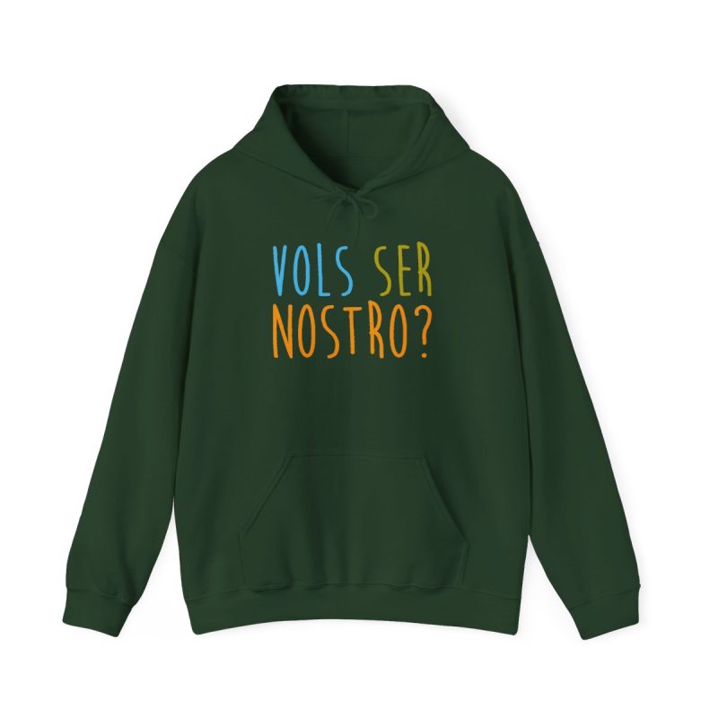 Sudadera con capucha - Verde bosque - Vols ser nostro?