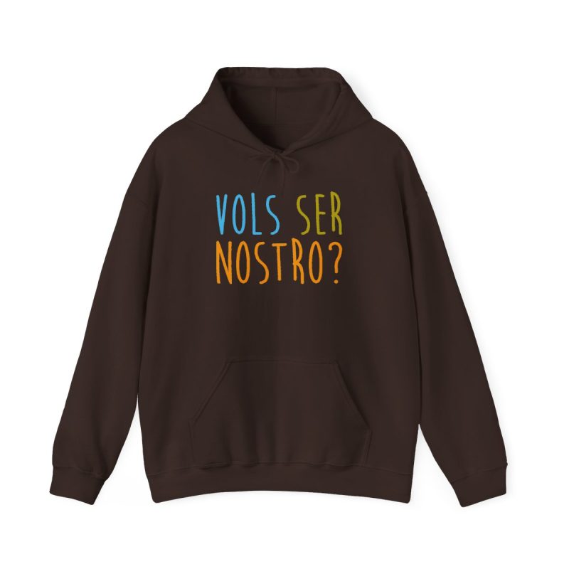 Sudadera con capucha - Marron chocolate oscuro - Vols ser nostro?