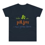 Camiseta hombre punto liso - Azul marino - Camiseta «Cada dia va pitjor i avui pareix demà» Camiseta hombre punto liso - Azul marino - Camiseta «Cada dia va pitjor i avui pareix demà»