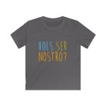 Camiseta infantil Softstyle - Gris marengo - Vols ser nostro?