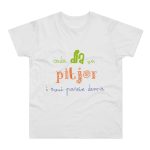 Camiseta hombre punto liso - Blanco - Camiseta «Cada dia va pitjor i avui pareix demà» Camiseta hombre punto liso - Blanco - Camiseta «Cada dia va pitjor i avui pareix demà»