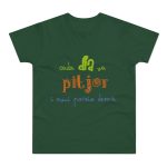 Camiseta hombre punto liso - Verde botella - Camiseta «Cada dia va pitjor i avui pareix demà» Camiseta hombre punto liso - Verde botella - Camiseta «Cada dia va pitjor i avui pareix demà»