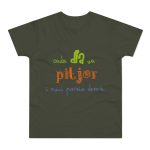 Camiseta hombre punto liso - Caqui urbano - Camiseta «Cada dia va pitjor i avui pareix demà» Camiseta hombre punto liso - Caqui urbano - Camiseta «Cada dia va pitjor i avui pareix demà»