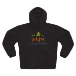 Sudadera capucha con cremallera premium - Negro - Camiseta «Cada dia va pitjor i avui pareix demà» Sudadera capucha con cremallera premium - Negro - Camiseta «Cada dia va pitjor i avui pareix demà»