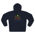 Sudadera capucha con cremallera premium - Azul marino - Camiseta «Cada dia va pitjor i avui pareix demà» Sudadera capucha con cremallera premium - Azul marino - Camiseta «Cada dia va pitjor i avui pareix demà»